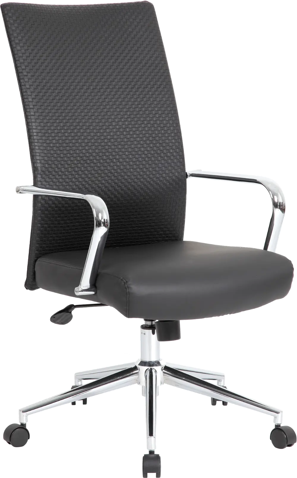 Black Woven Back Executive Office Chair-1