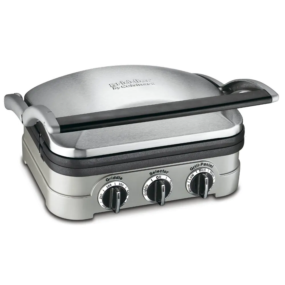 GRID-8NBJ2 Cuisinart Griddler 5 in 1 Grill - Brushed Stainless Steel-1