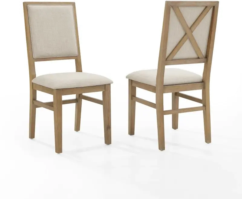 CF501317-RB Joanna Cream Upholstered Dining Chair, Set of 2 sku CF501317-RB