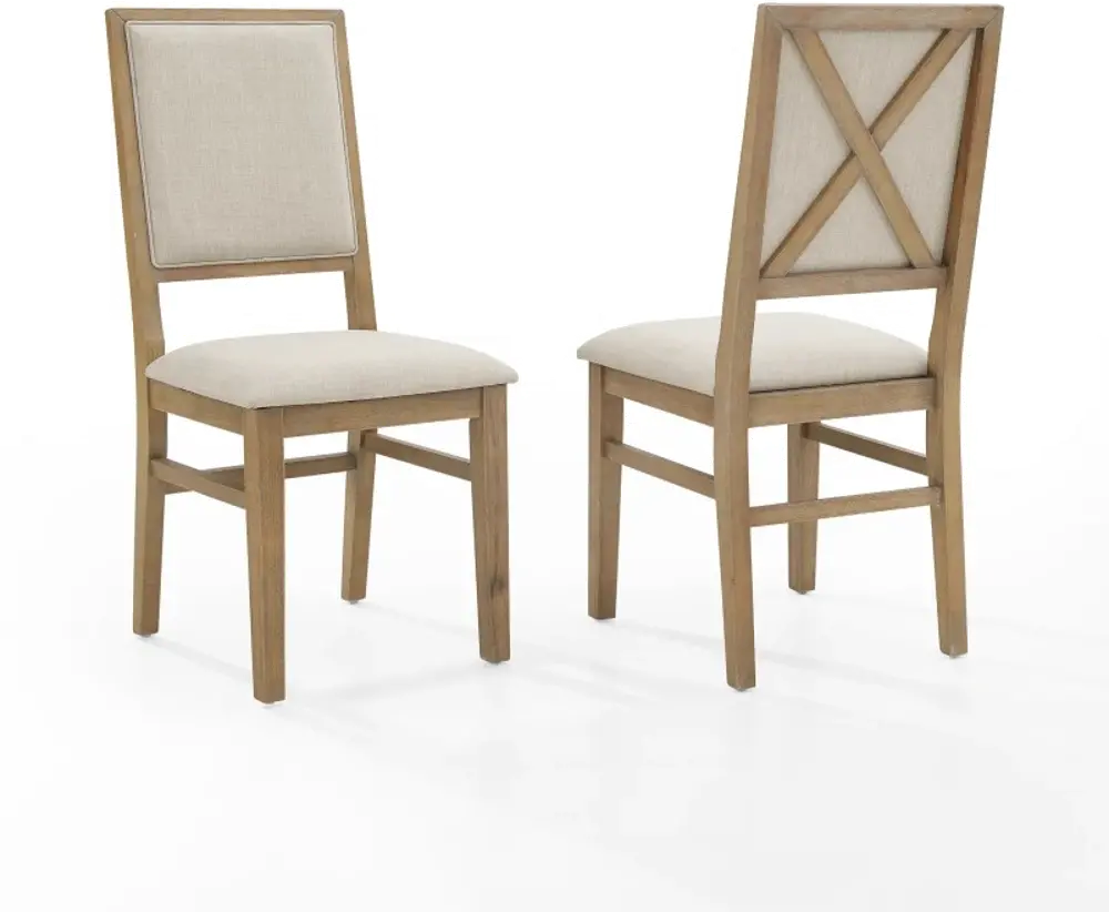 CF501317-RB Joanna Cream Upholstered Dining Chair, Set of 2-1