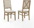 CF501317-RB Joanna Cream Upholstered Dining Room Chair (Set of 2)