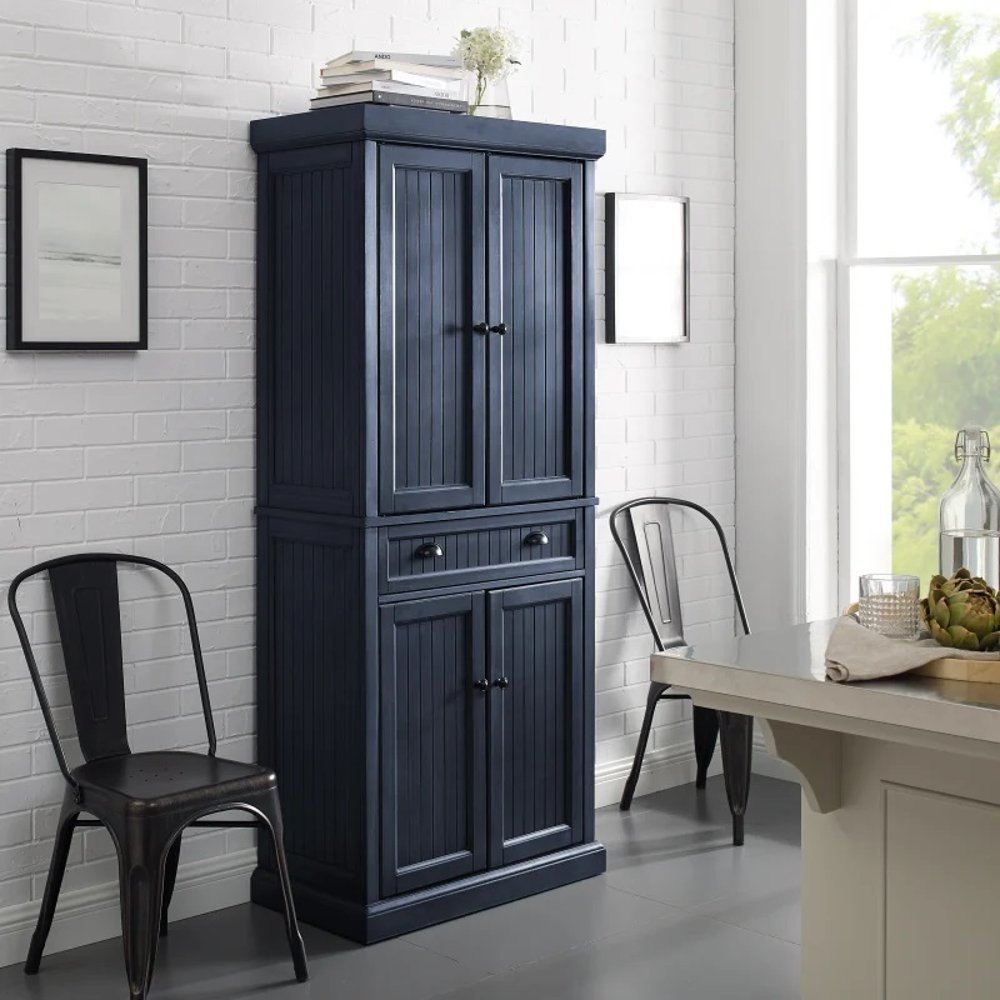 Seaside Navy Tall Storage Pantry