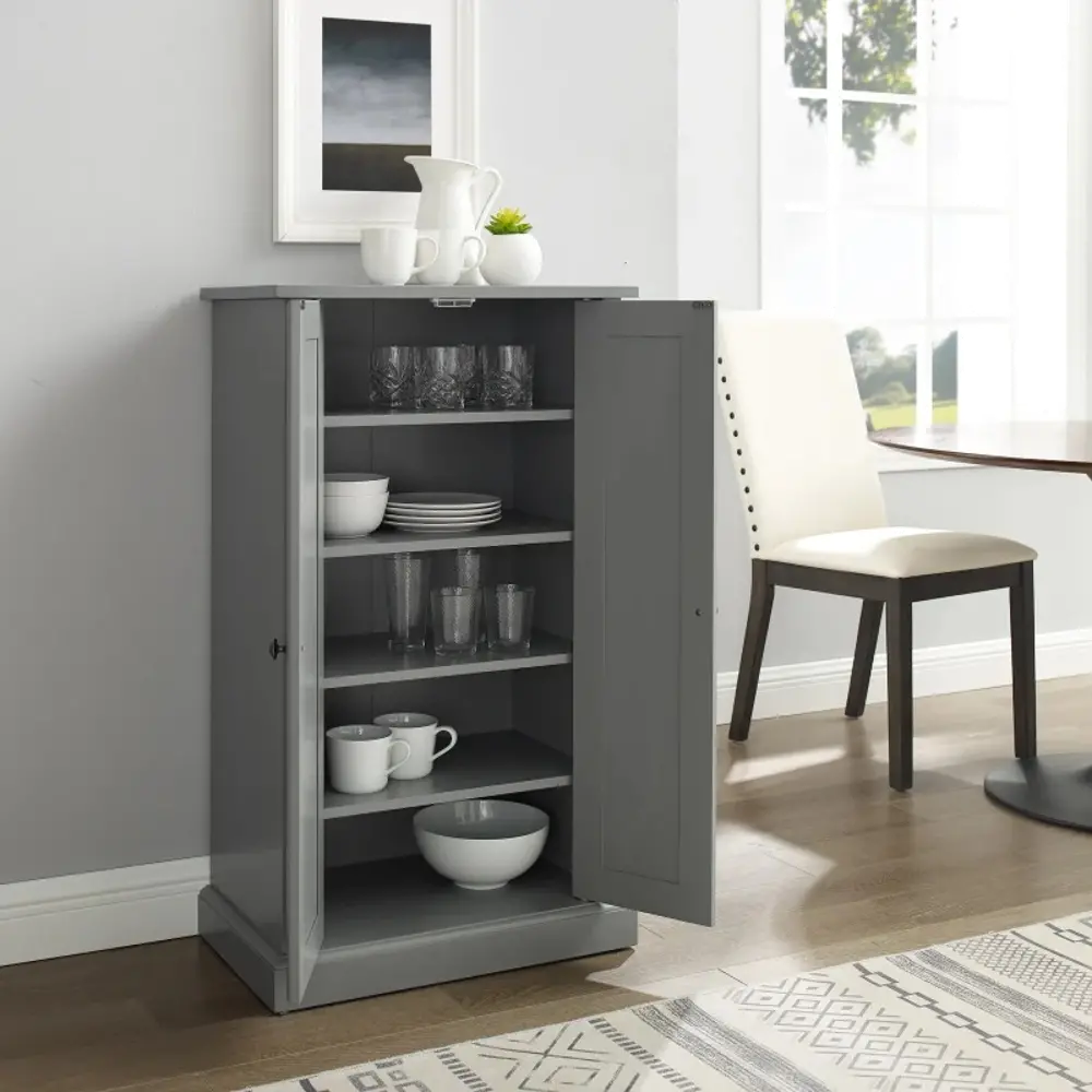 CF3106-GY Seaside Gray Accent Storage Cabinet-1