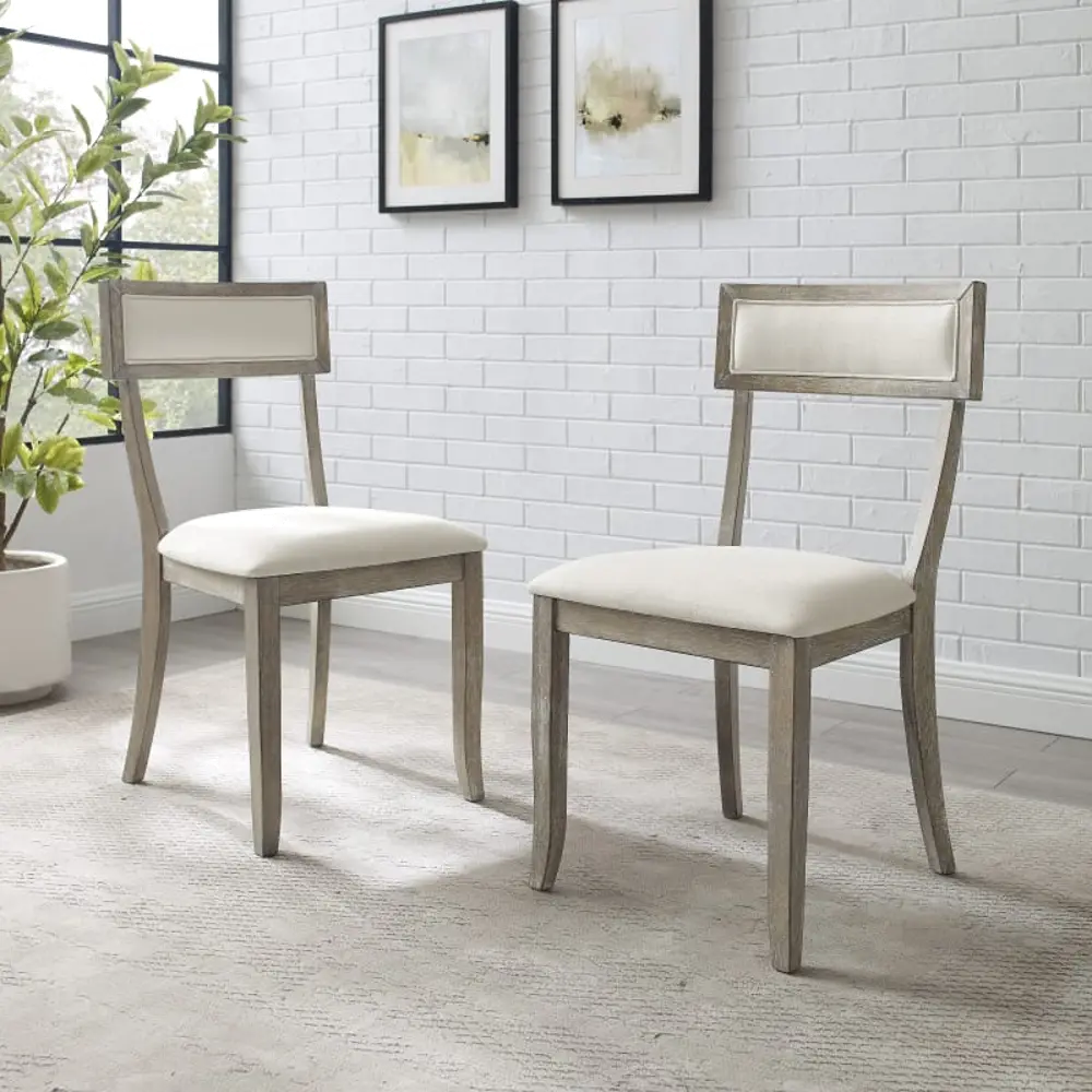 CF501419-RG Alessia Gray Dining Chairs, Set of 2-1