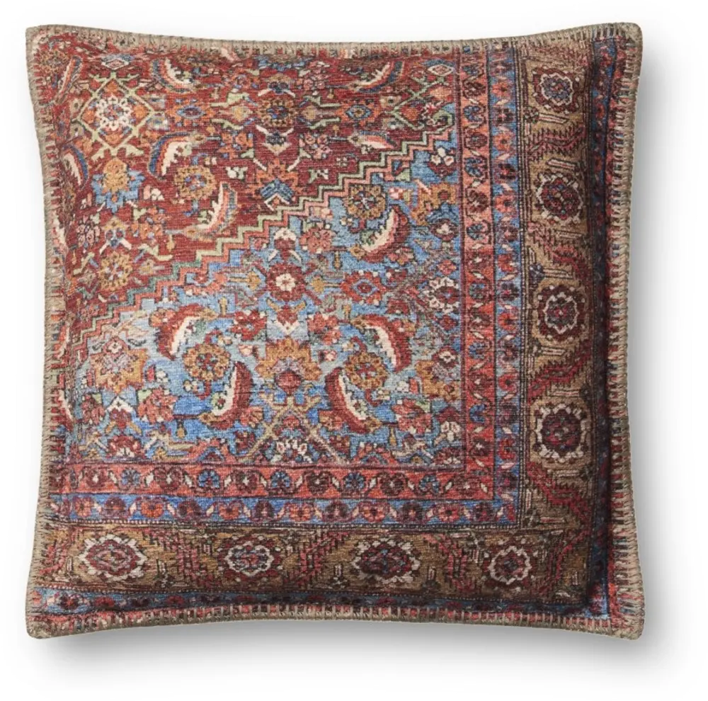 P0650/MULTIPILLOW 18 Inch Multi Color Throw Pillow-1
