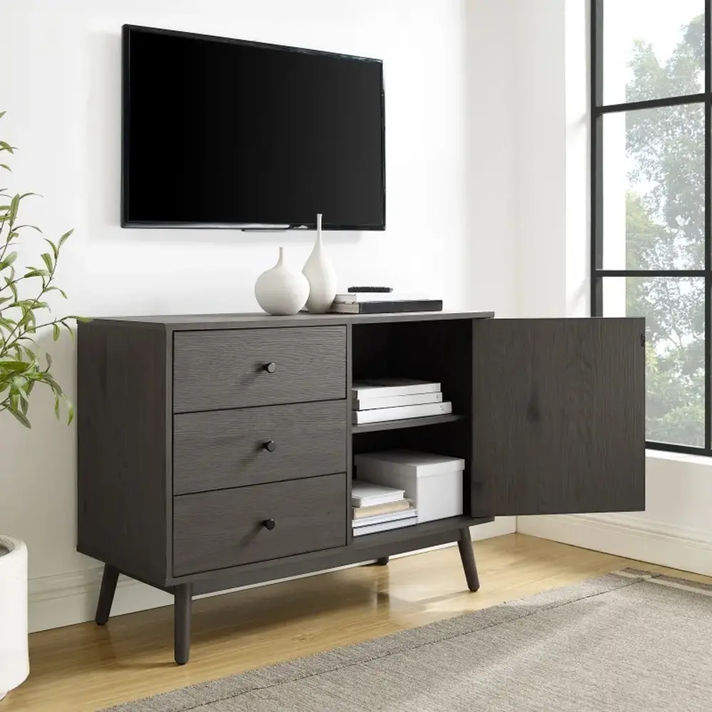 CF1118-GY Lucas Mid-century Gray TV Stand-1