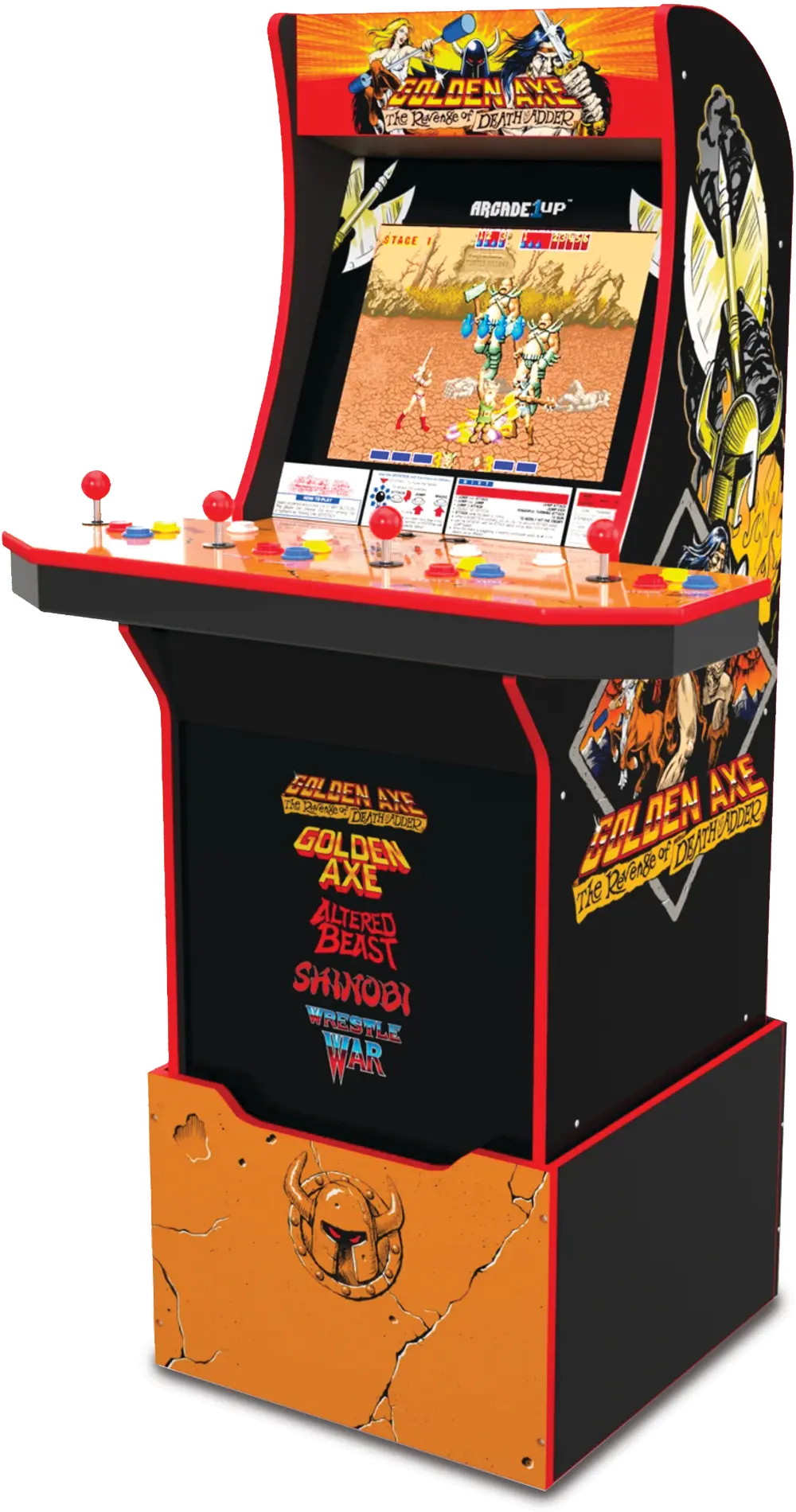 ARCADE1UP/GOLDEN_AXE Arcade 1Up Golden Axe Arcade with Riser-1