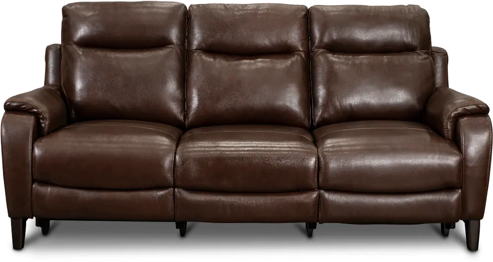Monterey Brown Leather-Match Power Reclining Sofa-1