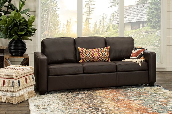 Kildonan Dark Brown Queen Sofa Bed Rc Willey Kildonan Dark Brown Queen Sofa Bed Rc, Black Leather Sofa Bed Queen Size