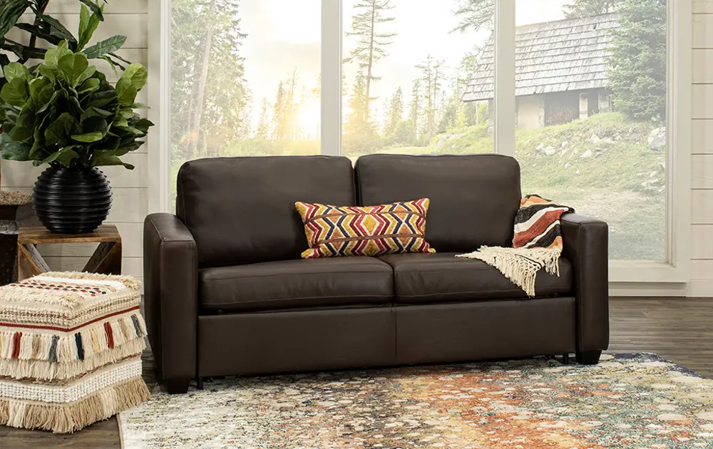 Kildonan Dark Brown Full Sofa Bed-1