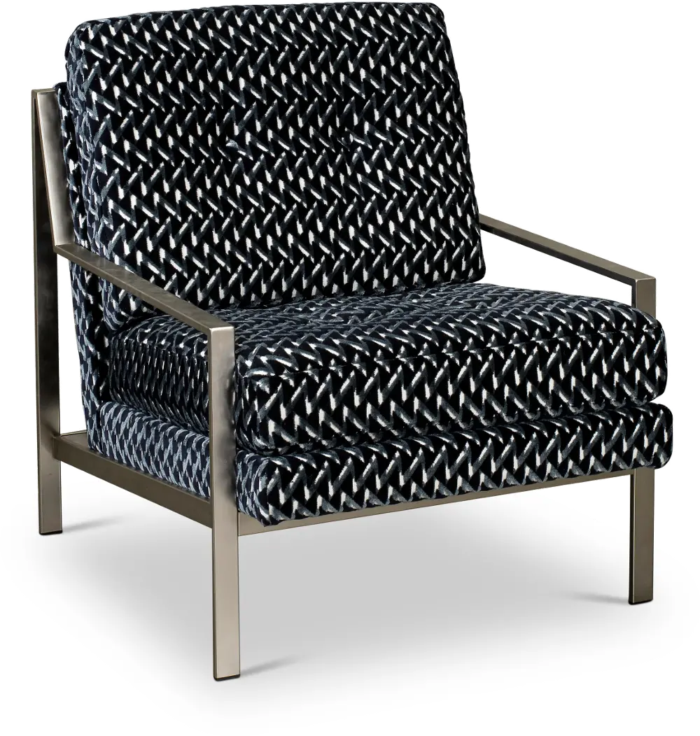 A013457XXX-RISA00 Calista Geometric Sapphire Blue Accent Chair-1