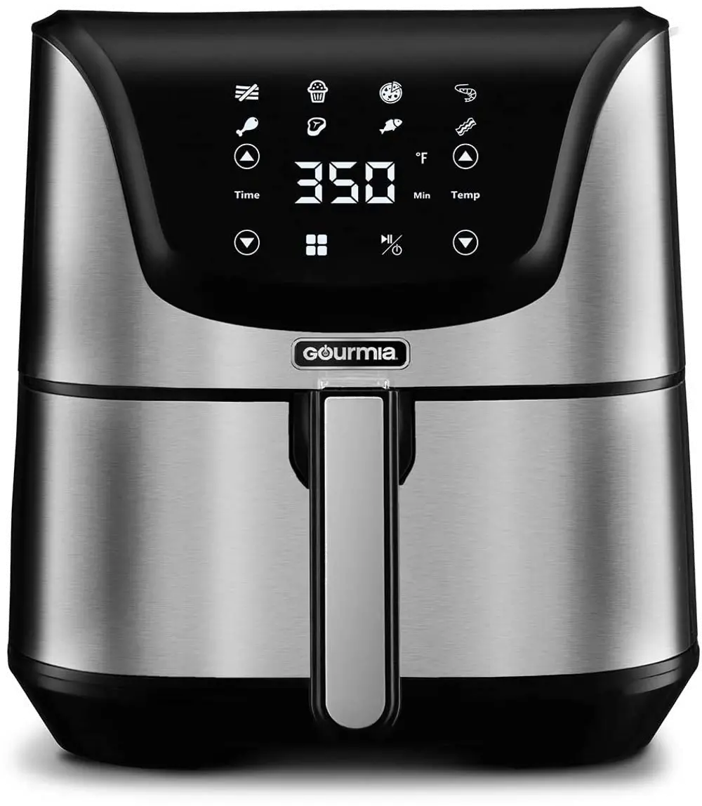Gourmia Digital Air Fryer with 6 Qt Basket - Stainless Steel-1