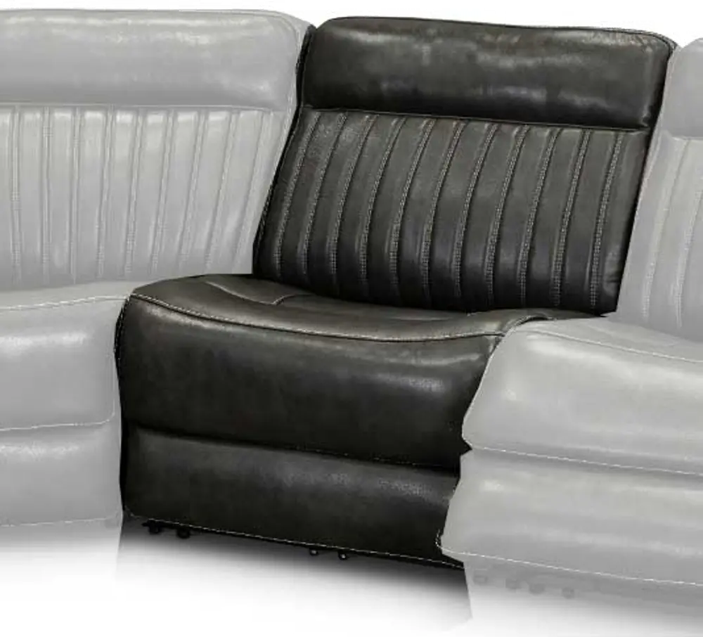 Stampede Charcoal Armless Chair-1