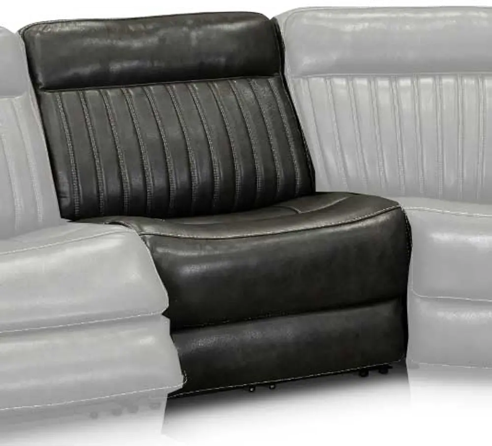 Stampede Charcoal Armless Power Recliner-1