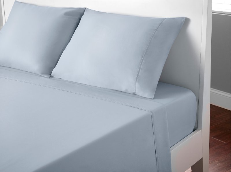 Bedgear Gray Blue Microfiber Twin Xl, Cotton Twin Xl Bed Sheets