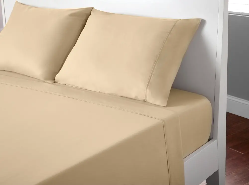 S11TBMT53 BedGear Sand Microfiber Twin Bed Sheets-1