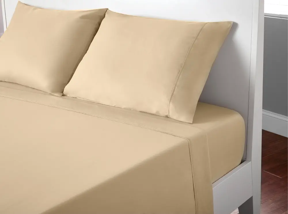 S11TBMF53 Bedgear Sand Microfiber Full Bed Sheets-1