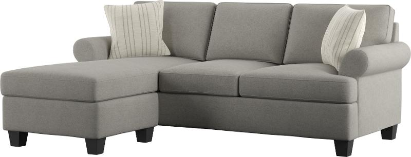 Fossil Light Gray Queen Sofa Bed With, Light Gray Sofa With Chaise