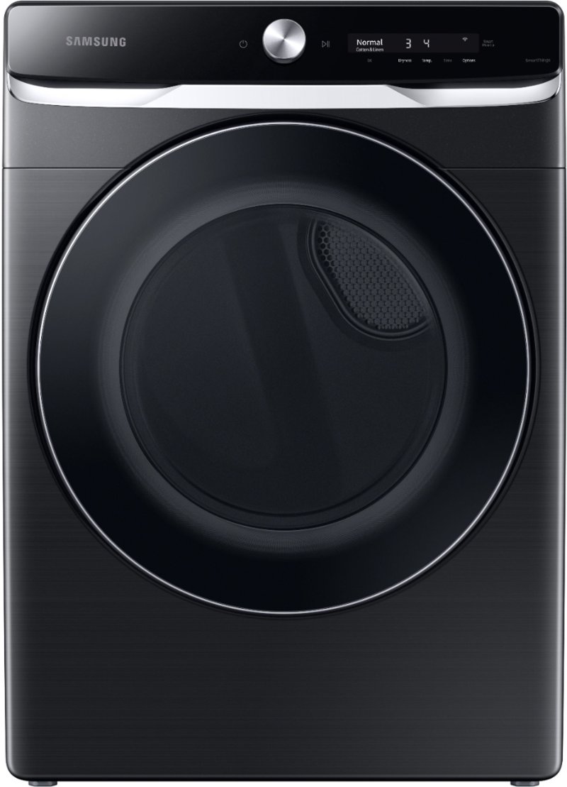 Samsung Smart Dial Gas Dryer with Super Speed Dry - 7.5 cu. ft. Brushed Black