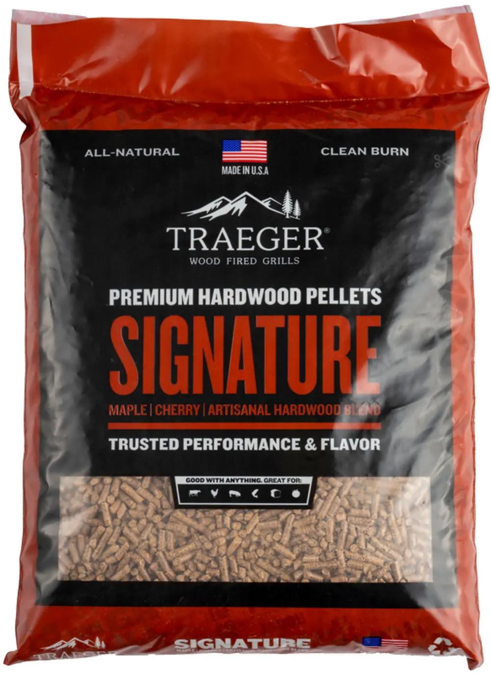 PEL331 Traeger Grill Signature Blend Pellets 20 lb Bag-1