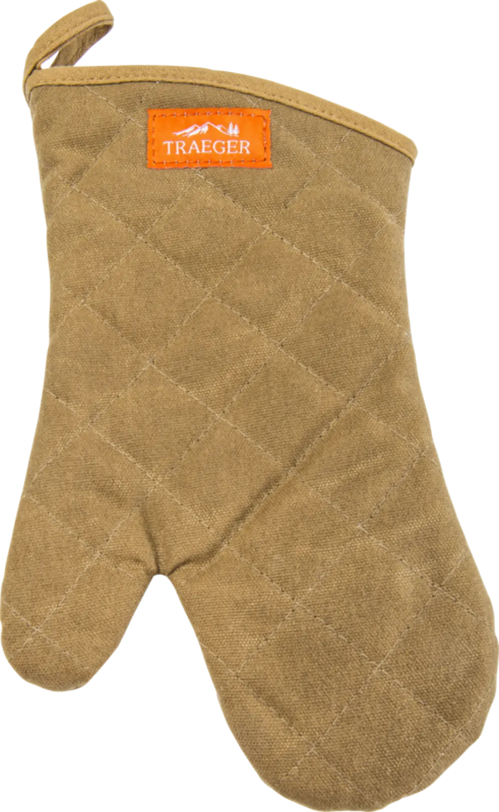 APP195 Traeger BBQ Mitt Brown Canvas and Leather-1