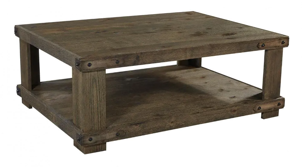 Sawyer Rustic Brown Coffee Table-1