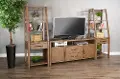 Doe Valley Light Brown Rustic Entertainment Wall Center