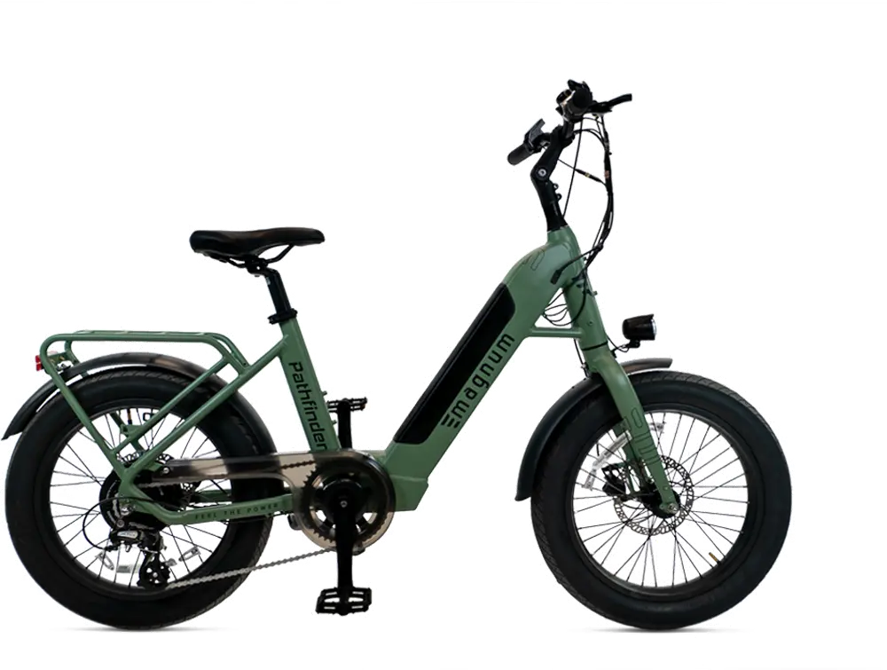 PATHFINDER-GRN-500W Magnum Pathfinder 48-Volt, 500W Electric Bike - Forest Green-1