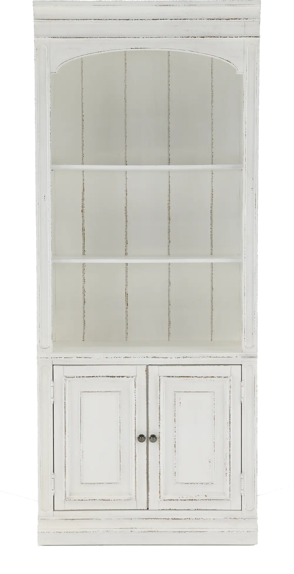244-HO201 Magnolia Manor Antique White Bookcase-1