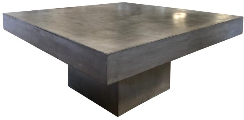 Modern Polished Concrete Coffee Table, Cb2 Cement Coffee Table Weight