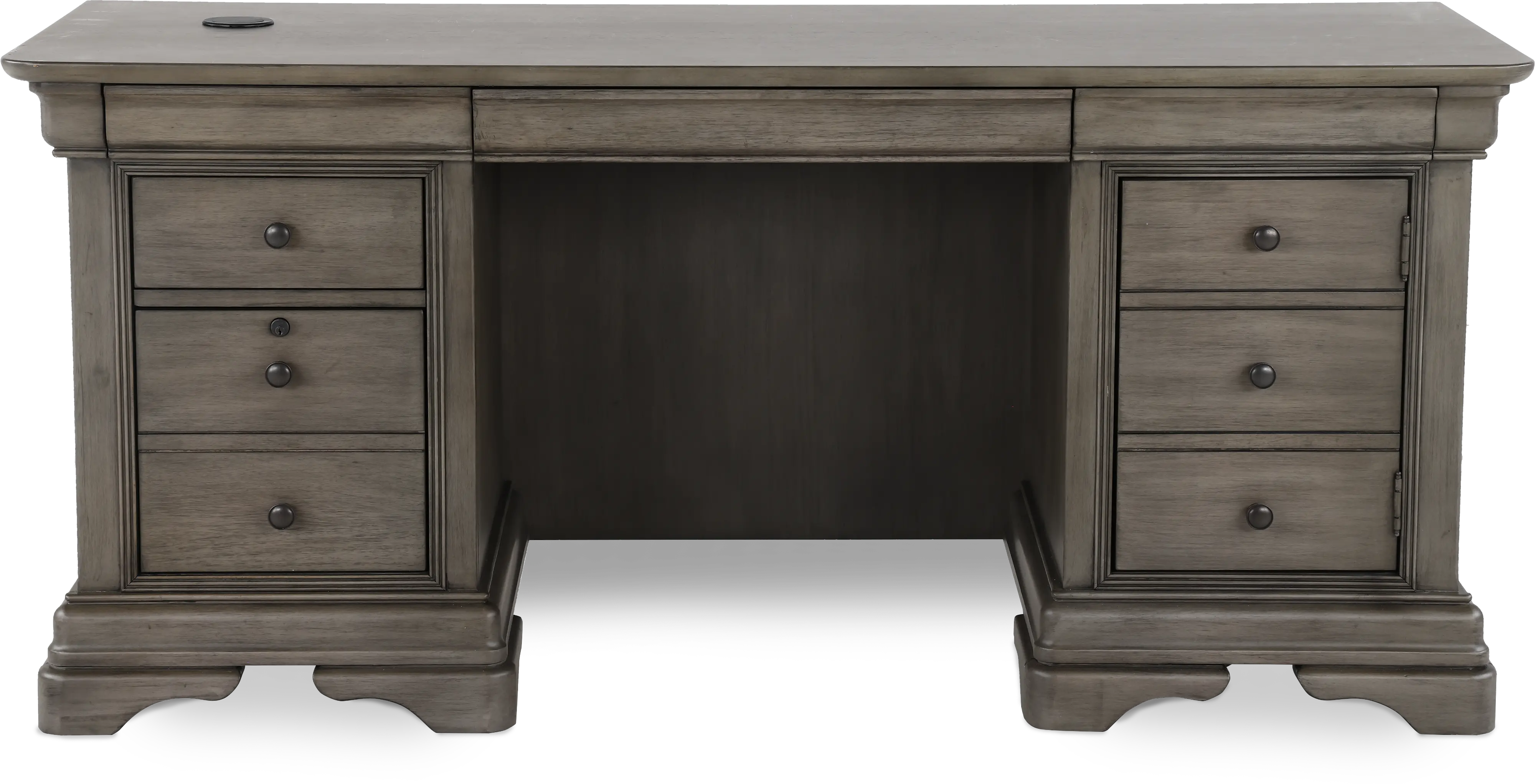 Sinclair Ash Gray 68 Inch Credenza