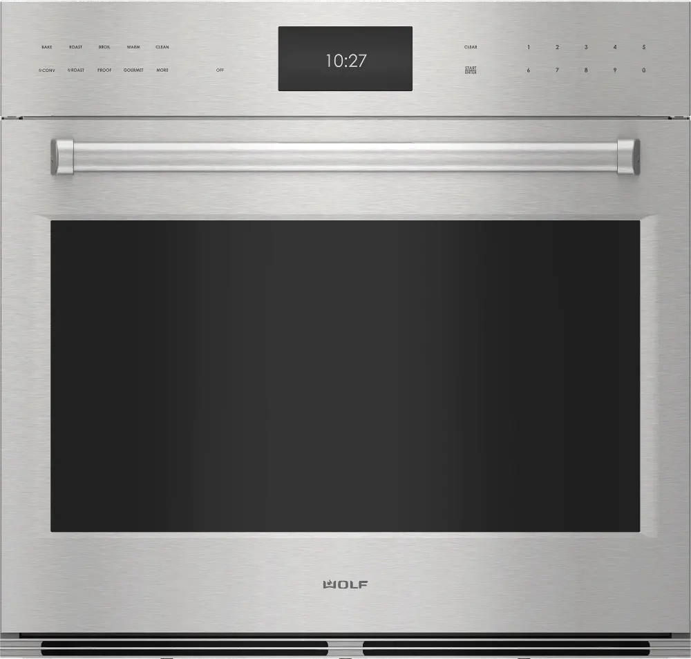 SO3050PE/S/P Wolf 30 Inch Contemporary Single Wall Smart Oven - Stainless Steel-1