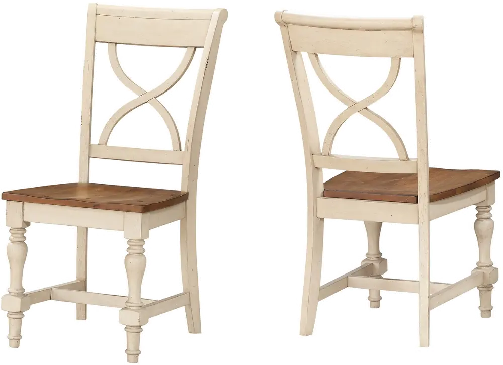 Farmhouse Cream Dining Room Chair - Daisi-1