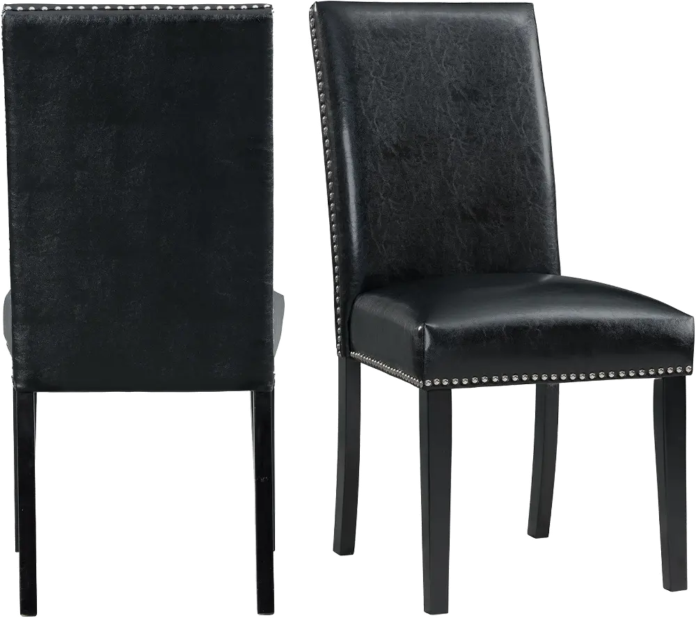 Nadia Black Upholstered Dining Room Chair-1