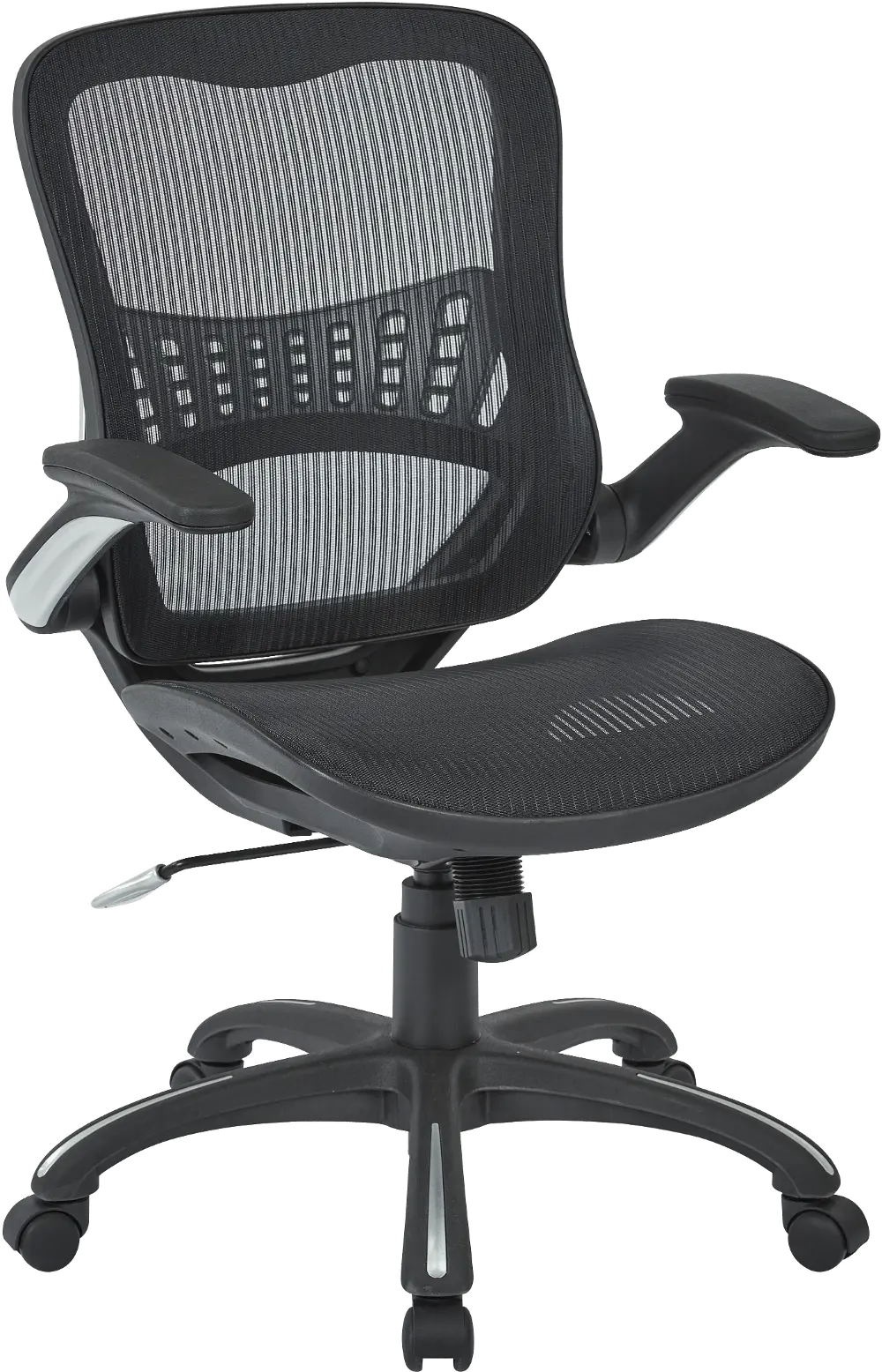 Black Mesh Managers Chair-1