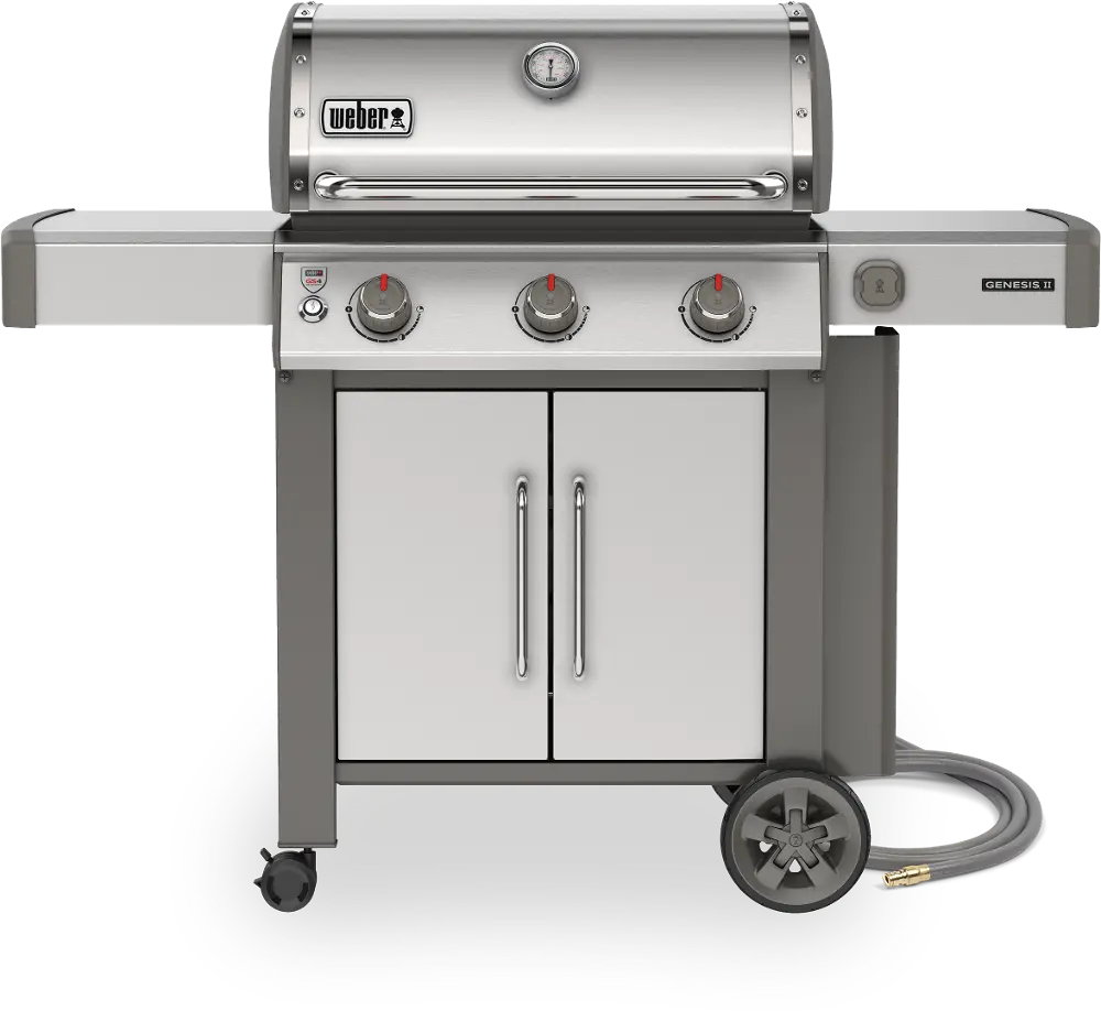 66005001,G2,S315,S/S Weber Genesis II S-315 Natural Gas Grill Stainless Steel-1