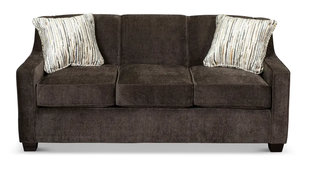 Marinette Dark Brown Convertible Full Sleeper Sofa-1