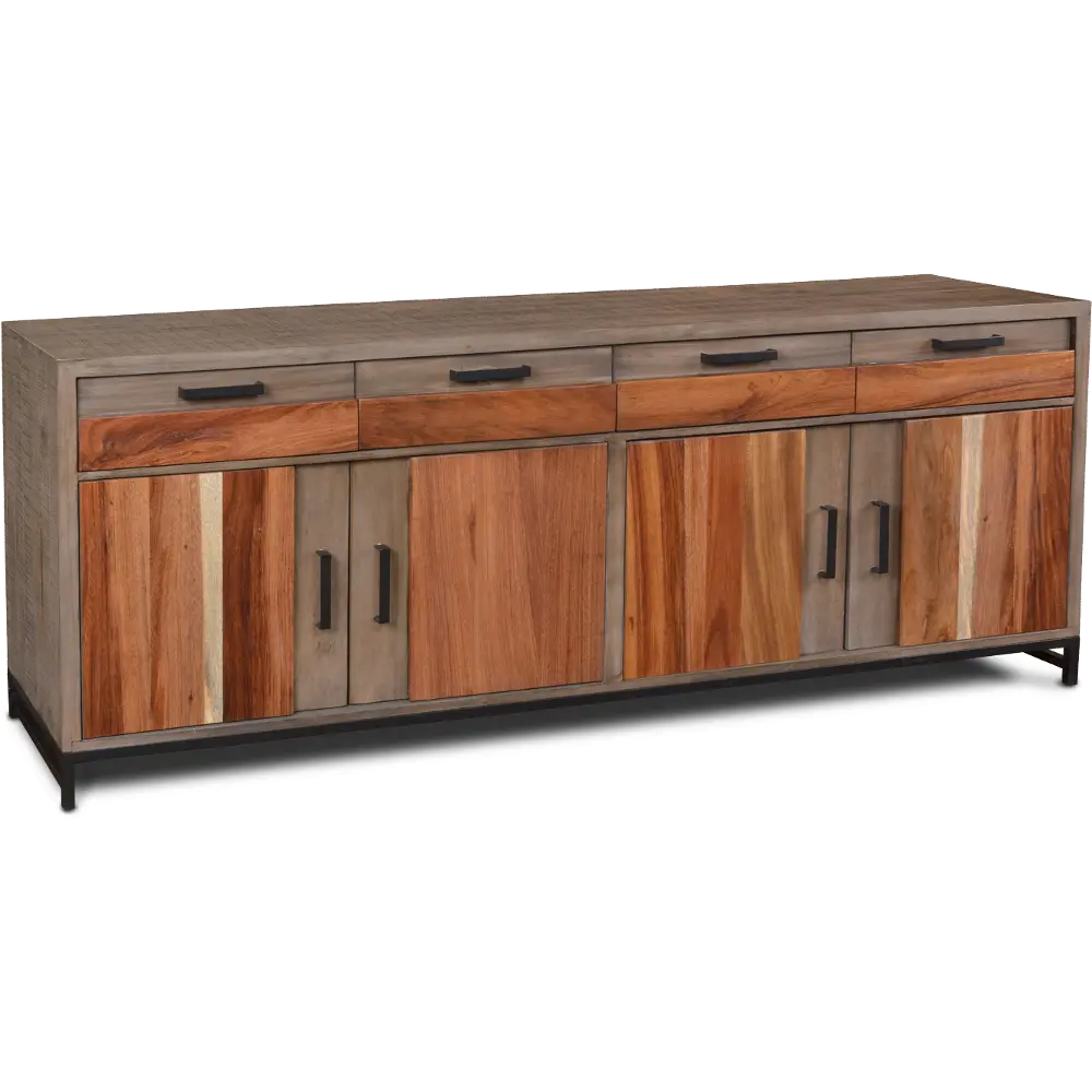 Modern Eclectic Natural Large Dining Room Sideboard-1