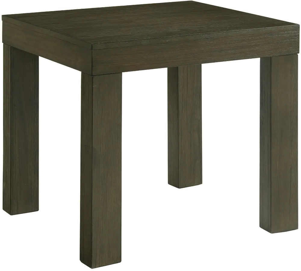 Grady Dark Brown End Table with Built-in Outlets-1