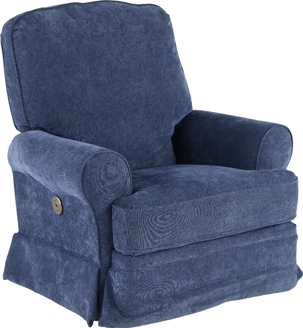 Juliana Royal Blue Power Glider Recliner with Swivel-1