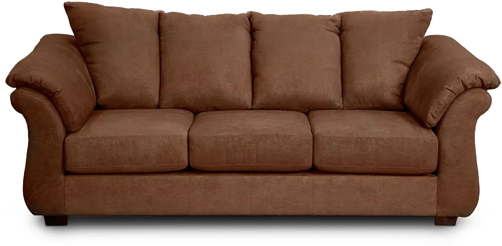 Contemporary Chocolate Brown Sofa - Shasta-1