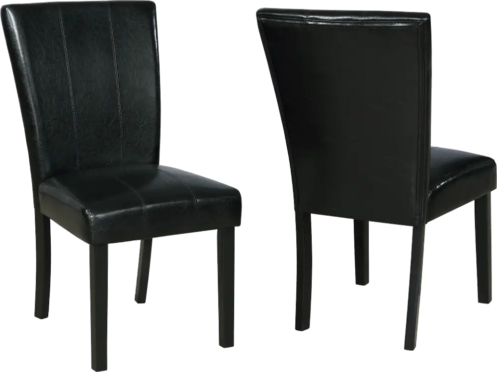 Black Upholstered Dining Room Chair - Ferrara-1