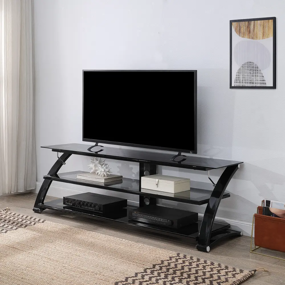 Valaro Black 67  TV Stand-1