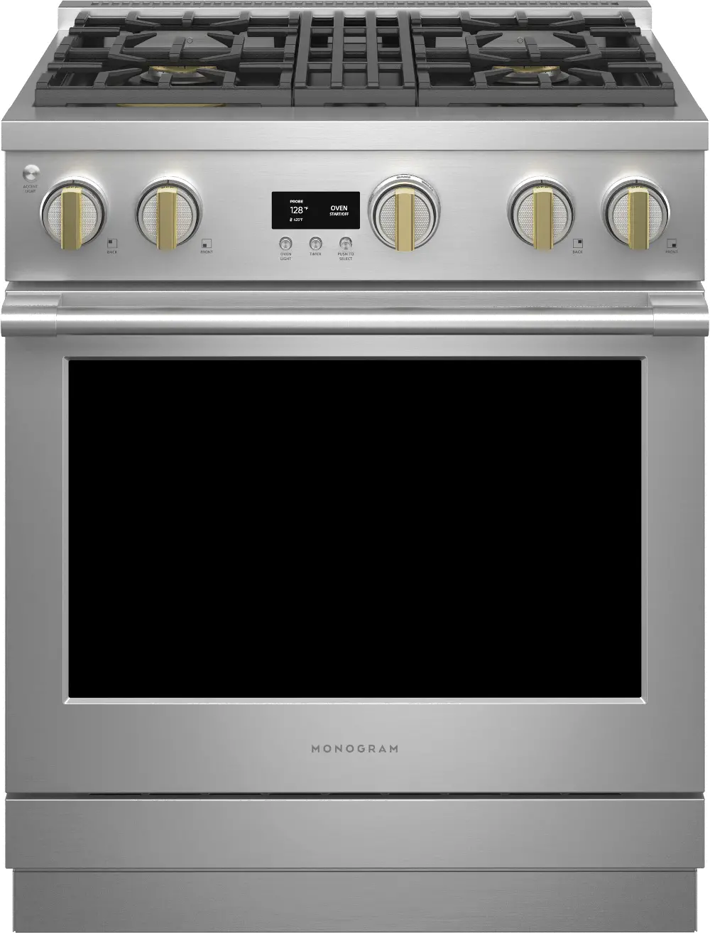 ZDP304NTSS Monogram Professional 5.75 cu ft Dual Fuel Range - Stainless Steel-1