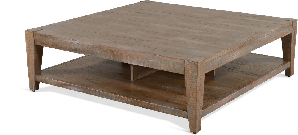 Platt Weathered Brown Coffee Table-1