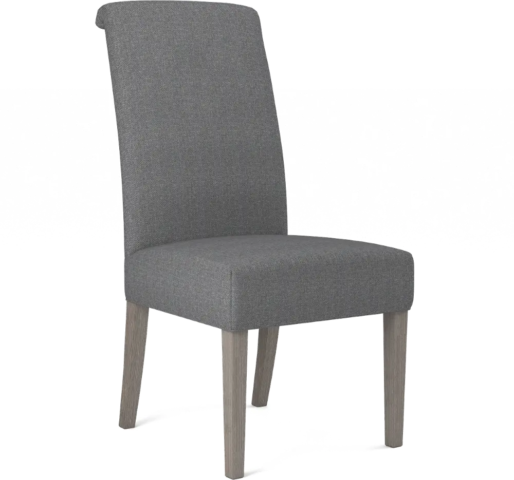 Parsons Dark Gray Upholstered Dining Room Chair-1