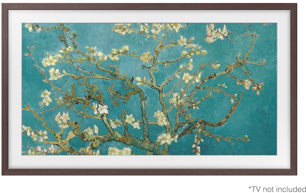 Samsung 75" The Frame Customizable Bezel - Modern Brown