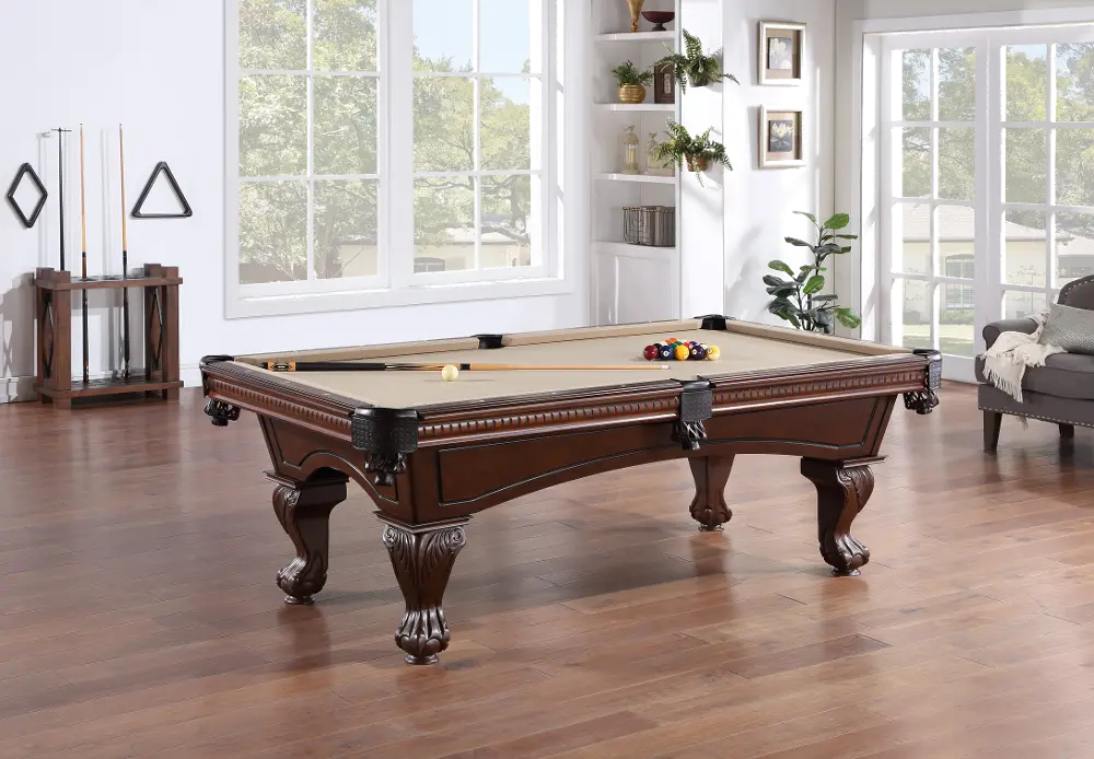 Traditional 8' Pool Table - Clayton-1