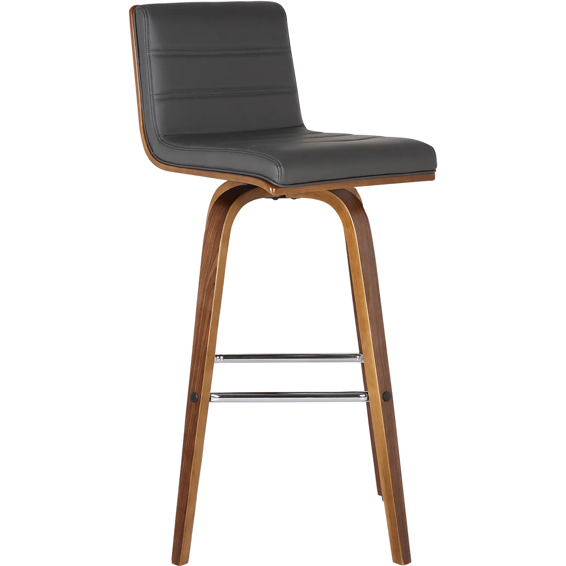 Vienna Gray and Brown Swivel Counter Height Stool-1
