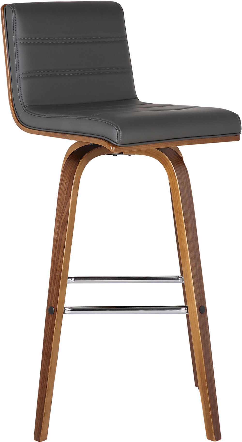 112265995 Vienna Gray and Brown Swivel Bar Stool sku 112265995